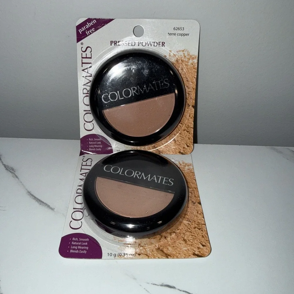 2 pack Colormates Pressed Powder Terre Copper #62653 Paraben Free 10 g (0.35 oz)